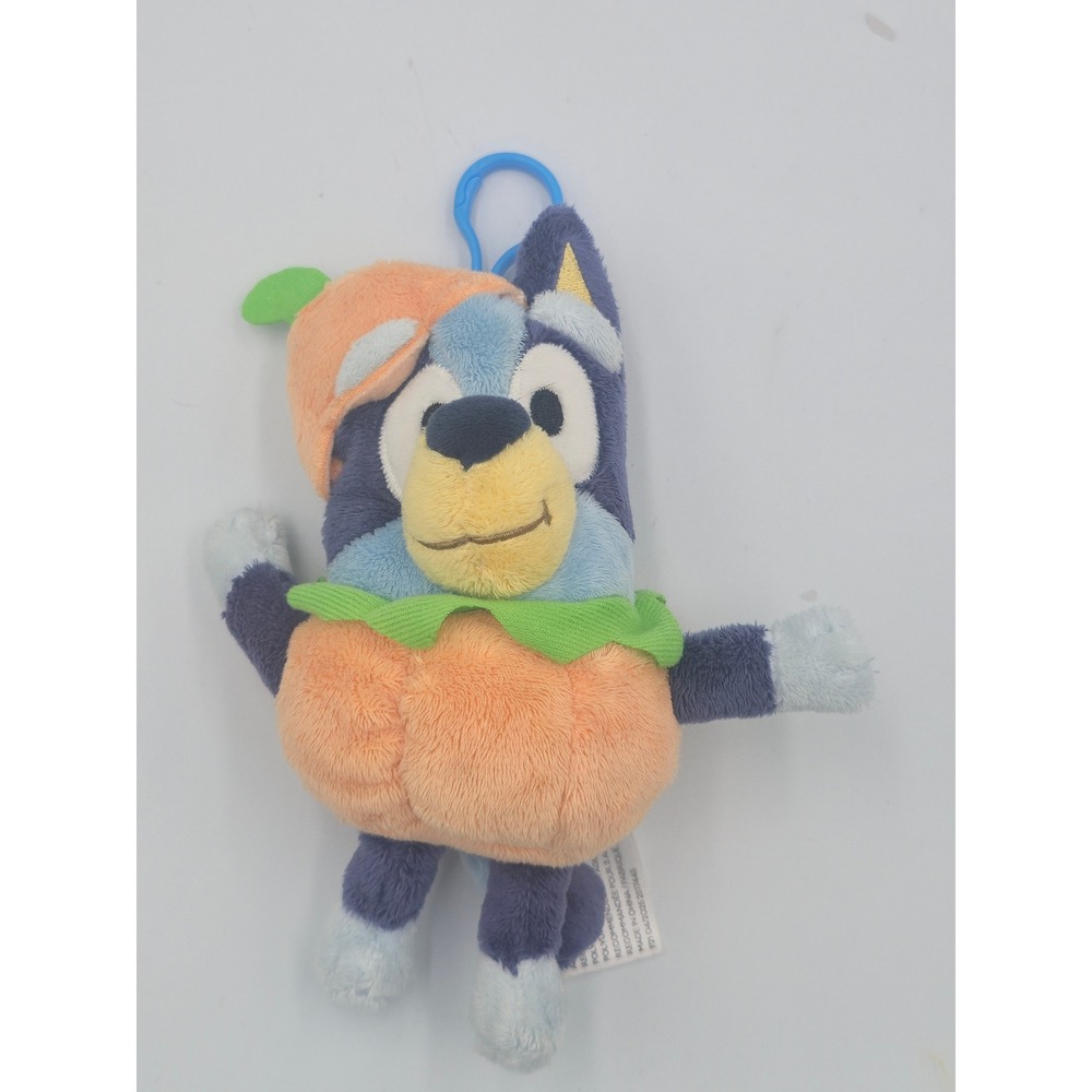 Bluey Halloween Pumpkin Plush Clip On Animal Adventure 6 Inch Stuffed Toy